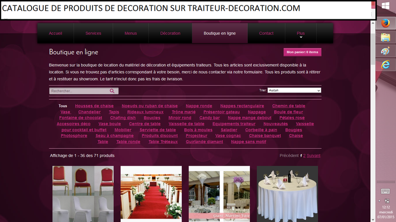 catalogue de decoration pour mariage